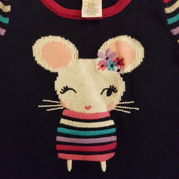 Gymboree girls 18-24 months mouse sweater knit dress, new no tags - Picture 3 of 3